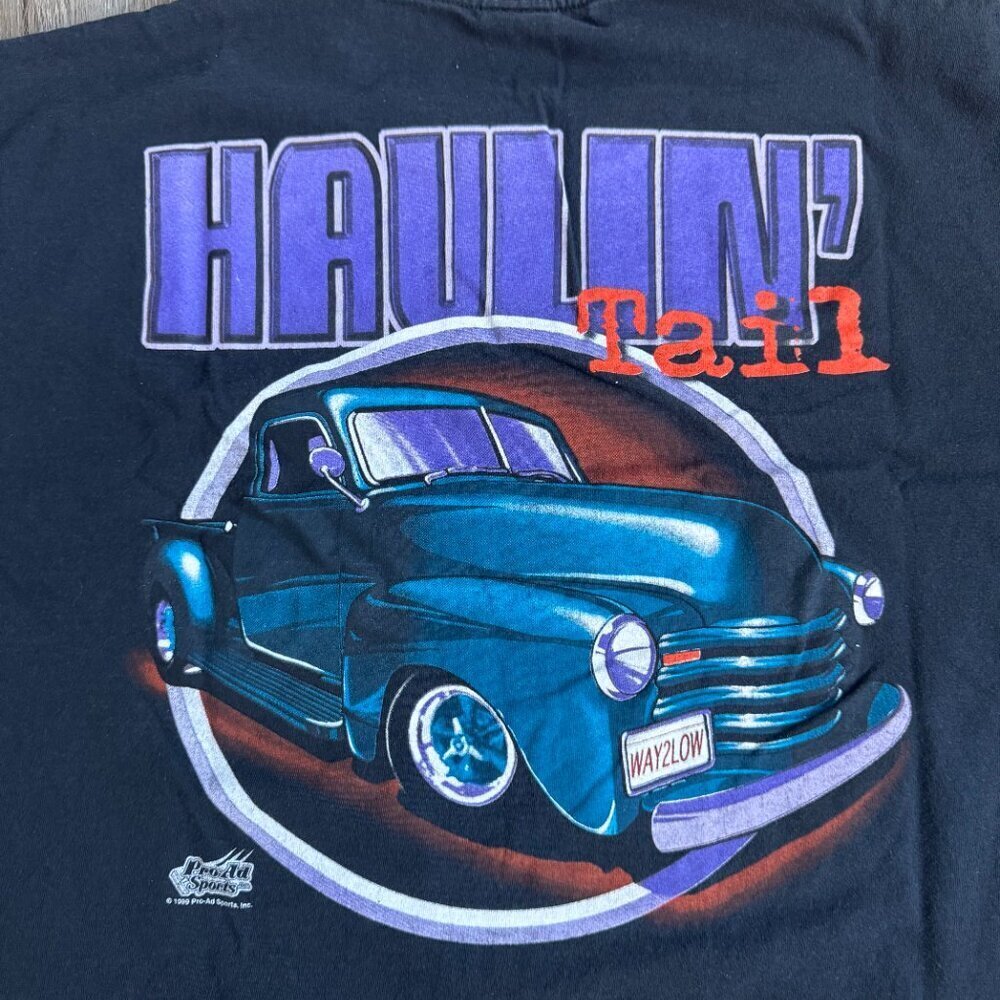 Vintage 90s Lowrider Haulin' Tail T-Shirt - Xlarge - Gem